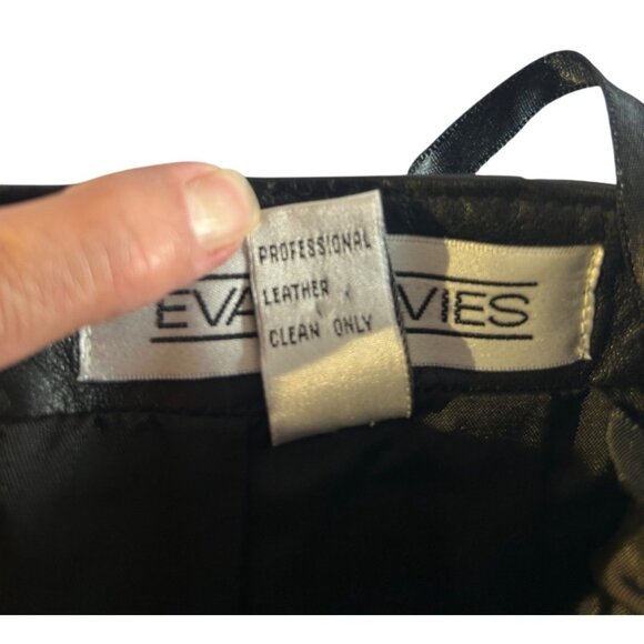 Vintage Leather Pencil Skirt Sz 6 Lamb Nappa Buttery Soft Cowgirl Core Classy - Picture 4 of 9